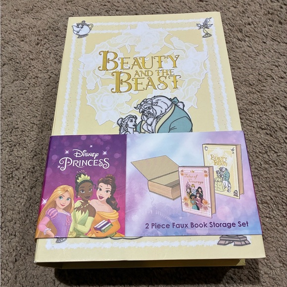 Beauty & the Beast Other - Disney Princess Beauty and the Beast 2 Piece Faux Book Storage Box Set